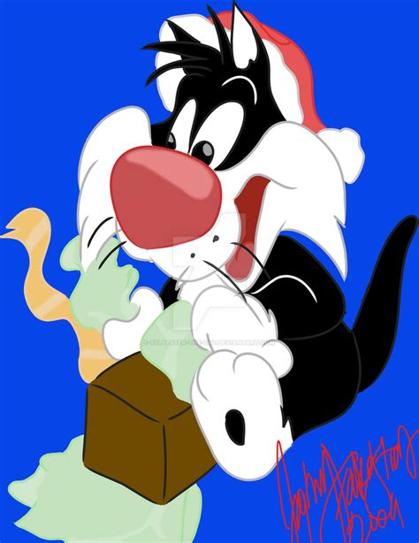 Sylvester Jr Opening Presents By Sylvester The Cat On Deviantart