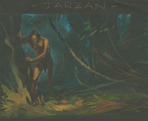 Tarzan Visual Development Drawing Id Febtarzan17045 Van Eaton