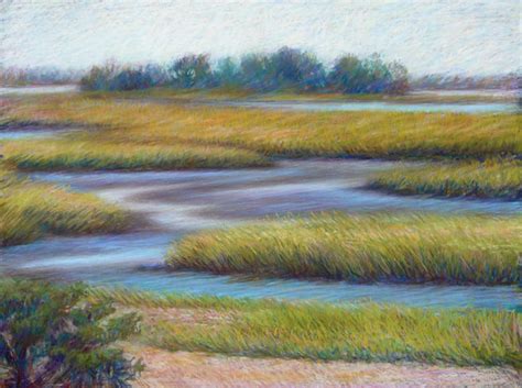 Exploring Landscape In Pastel~ Marsh Series