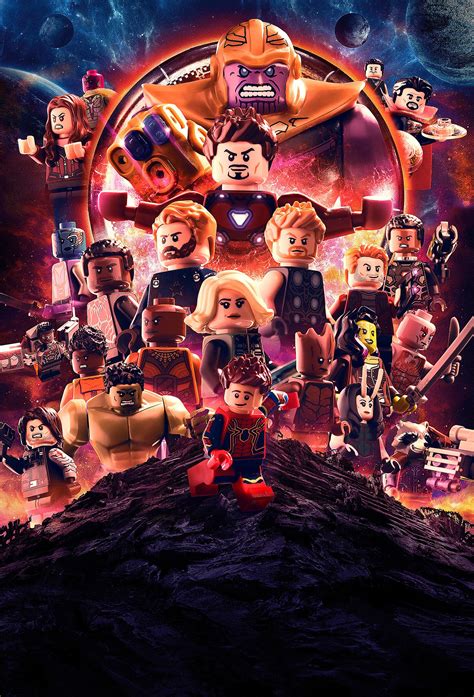 Lego Avengers Infinity War Poster On Behance Marvel Infinity War