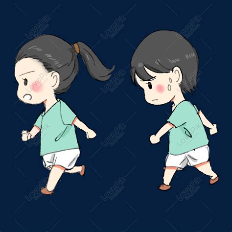 Animasi Kartun Orang Berjalan