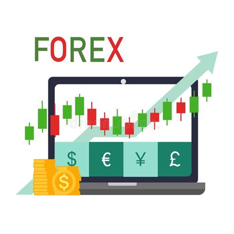 Forex Trading Signal Forex Investment Concept In Flat Design Buy And