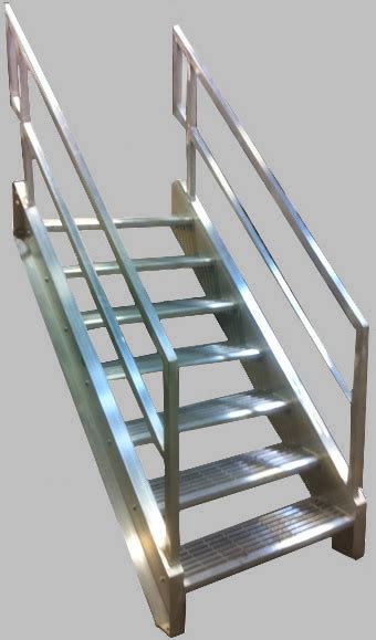 Our custom designed and fabricated aluminum stairs are the ideal solution for traversing to your waterfront location. Welded Aluminum Prefab Stairways, Galvanized Stairs ...