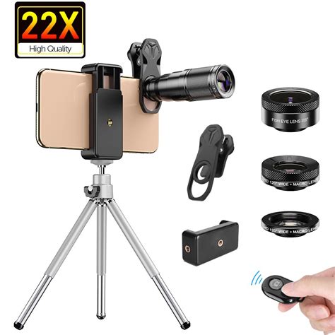 Apexel 4in1 New Hd Phone Camera Lens Kit Telephoto Zoom Monocular