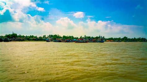 Gang River Confluence With Bay Of Bengal Sea In Ganga Sagar Island