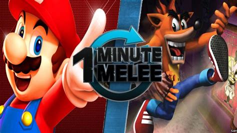 Mario Vs Crash Bandicoot One Minute Melee Fanon Wiki Fandom