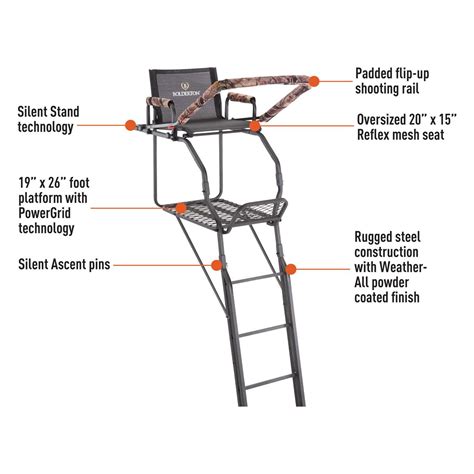 Tree Stands Blinds And Accessories Tree Stands Bolderton Double Rail