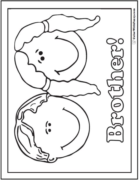 Get free printable coloring pages for kids. I Love My Brother Coloring Pages Coloring Pages