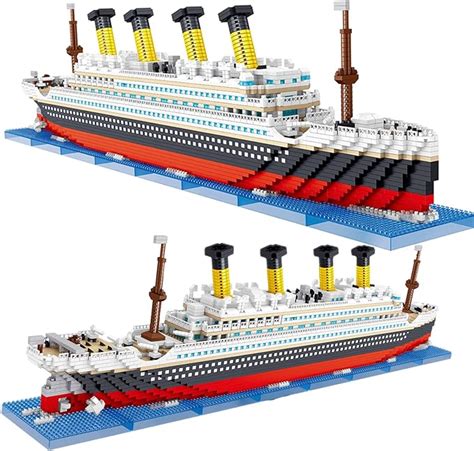 Amazon Com Pamvava Titanic Model Building Block Set Mini Bricks Pieces Toys Titanic