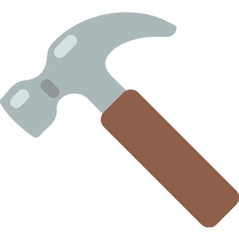 Hammer Emoji Tool Whatsapp Sms Hammer Png Download 512512 Free