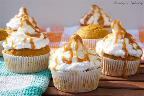 Pumpkin Cupcakes With Caramel Jenny Is Baking