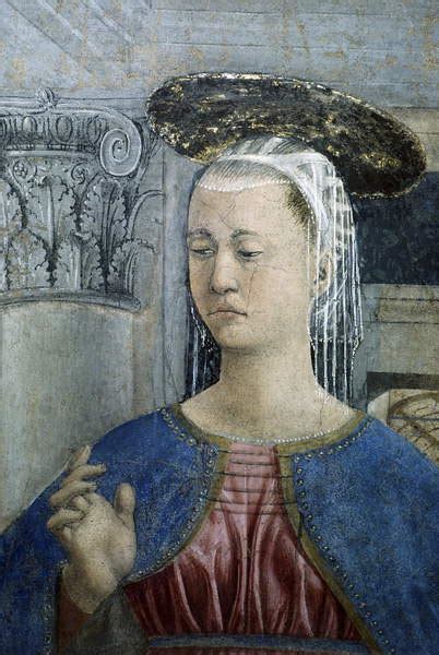 Detail From The Legend Of The True Cross Showing Annunciation By Piero