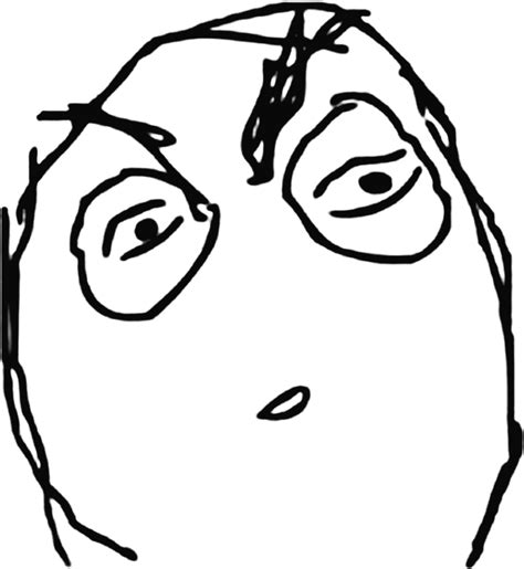 Rage Comic Confused Face Download Free Png Images