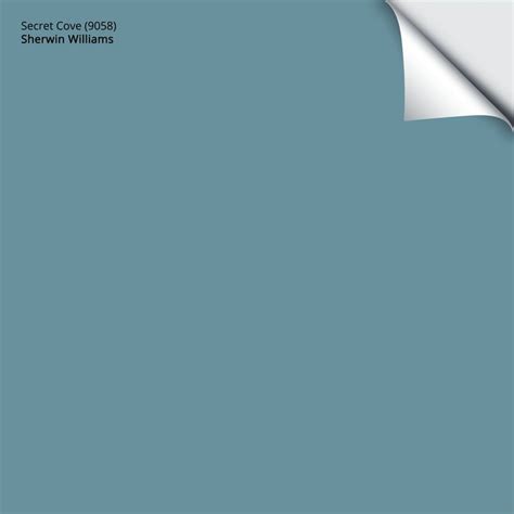 Sherwin Williams Secret Cove 9058 In 2022 Sherwin Williams Blue