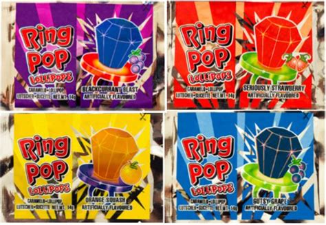 Bazooka Candy Ring Pop Original 14g