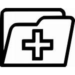 Icon Medical Records Transparent Background Cross Clipart