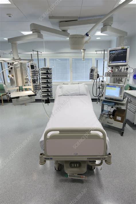 Hospital Intensive Care Unit Bed Stock Image C0035824 Science