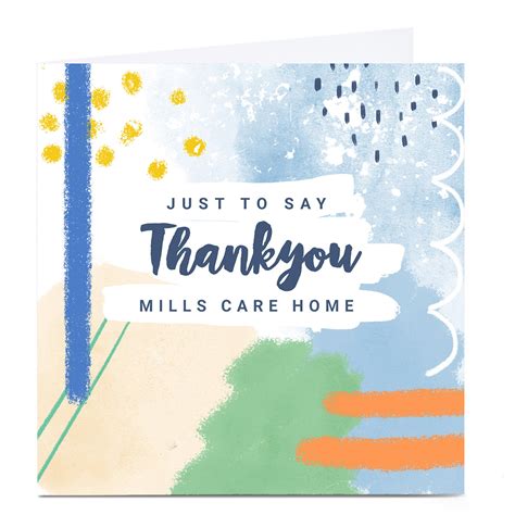 Buy Personalised Little Mono Thank You Card Just To Say For Gbp 329