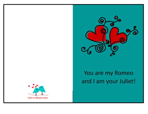 Romantic Free Printable Love Cards
