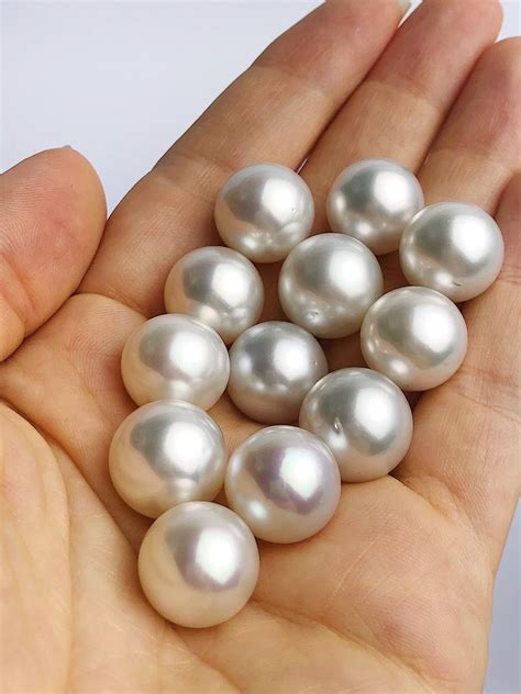 14mm White South Sea Loose Pearls Round 14mm 149mm Aaa Quality