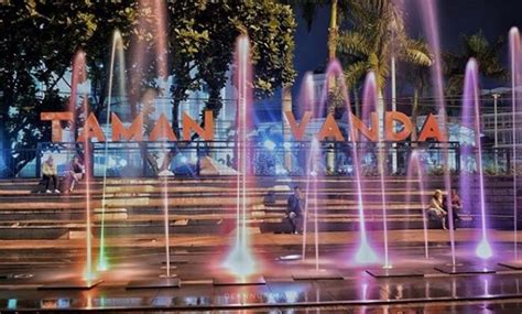 10 Foto Taman Vanda Bandung, Alamat Lokasi Dimana Saat Malam Hari