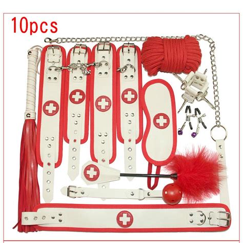 Buy Sex Toys For Couples Exotic Bdsm Sex Bondage Set Erotic Accessories Handcuffs Whip Rope