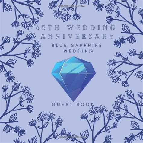 Th Wedding Anniversary Blue Sapphire Wedding Guest Book Ideas To