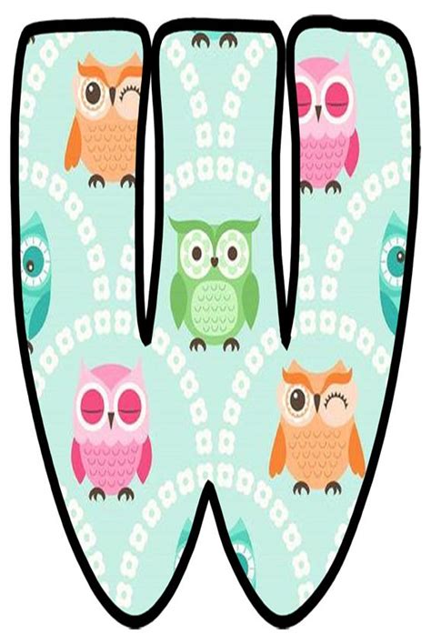 Free monster svg number 0 this free svg cutting file contains the following formats: Buchstabe - Letter W | Owl theme, Alphabet and numbers ...