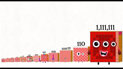 Numberblocks Silent Sneeze 100 To 110 Small To Large Number And Special