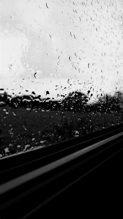 Rain Drops Blackandwhite Dark Drops Rain Hd Phone Wallpaper Peakpx