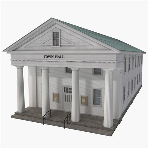 Town Hall 3d Models For Download Turbosquid