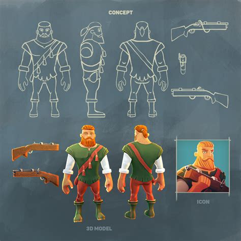 2d And 3d Character Design For Mobile Game By Pavel Elago At
