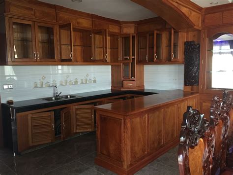 With over a decade of experience in the kitchen industry, we are experts in. Khmer solid wood kitchen | Kitchen cabinets decor, Solid ...
