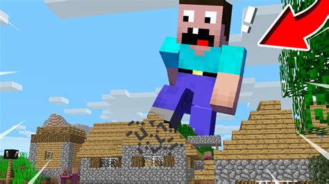 Noob Became A Giant And Destroyed The Village In Minecraft Noob Vs Pro