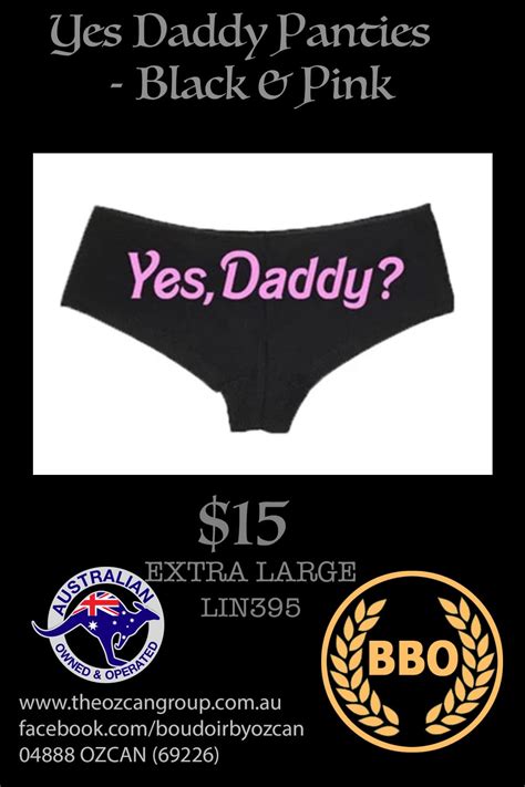 YES DADDY PANTIE BLACK PINK XL The Ozcan Group