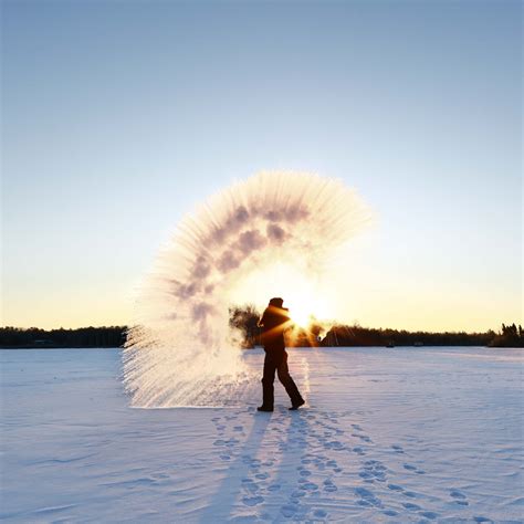How To Turn Boiling Water Into Snow