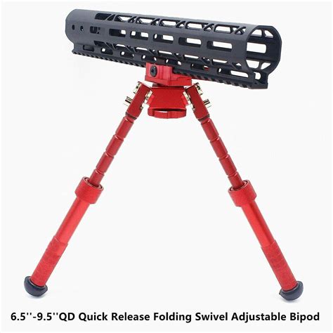 10 14 Adjustable Tactical Rifle Bipod Spring Lock Qd Picatinny Rail