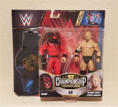 Buy Wwe Kane And Stone Cold Steve Austin Championship Showdown 6 Figure Pack Online At Lowest