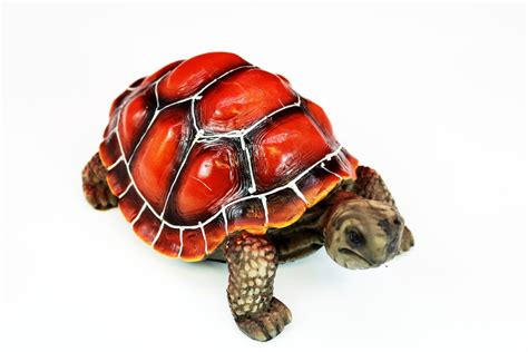 Turtle Figurine Hand Painted Home Decor Tortoise Sea Statue Etsy