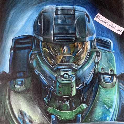Master Chief Drawing I Did On A Sketchbook Thought You Guys Might Enjoy It Https Ift Tt