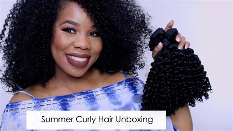 UNBOXING HER HAIR COMPANY | BRAZILIAN CURLY - YouTube