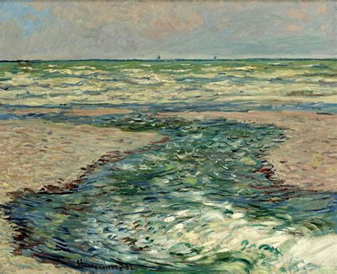 The Seacoast Of Pourville Low Tide 1882 Claude Monet