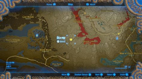 Zelda Breath Of The Wild Memories Map