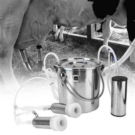24w Milking Machine Stainless Steel Goat Milking Set 5l Goat Milking
