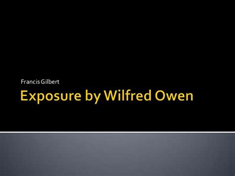 Exposure By Wilfredowen 1