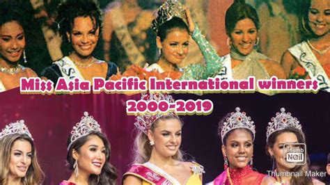 Miss Asia Pacific International Winners Youtube