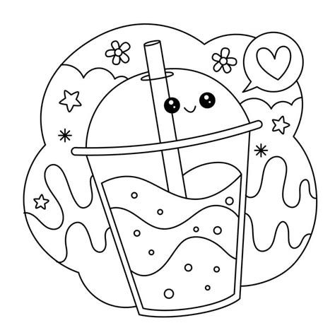 Kawaii Kitten Coloring Page Desenhos Fofos Para Color