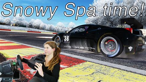 Vr Race Girl Snowy Spa Hotlap In Assetto Corsa Youtube