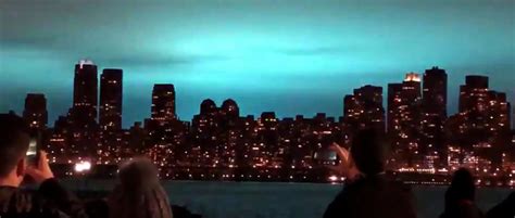 New York Sky Turns Bright Blue After Explosion At A Con Edison Plant