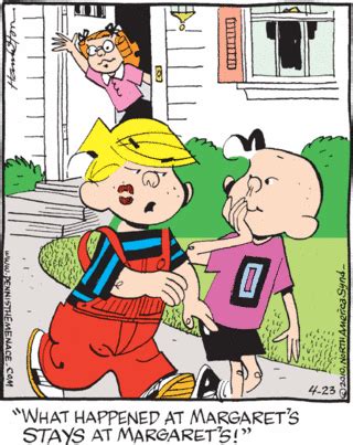 The Comics Section Dennis The Menace What Happened At Margaret S